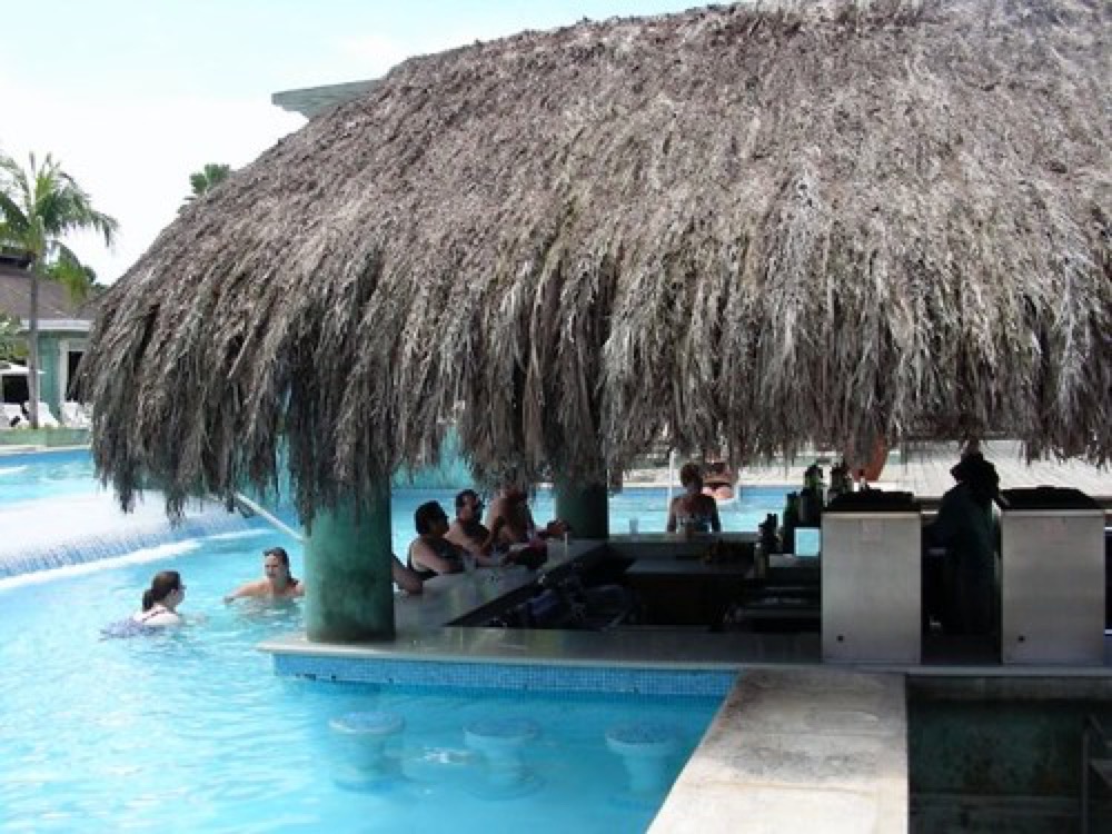Swimming pool at a tropical all-inclusive resort